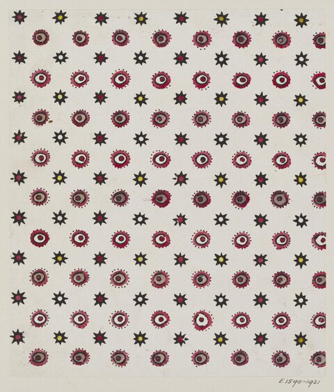 Geometric Star and Circle Repeating Pattern