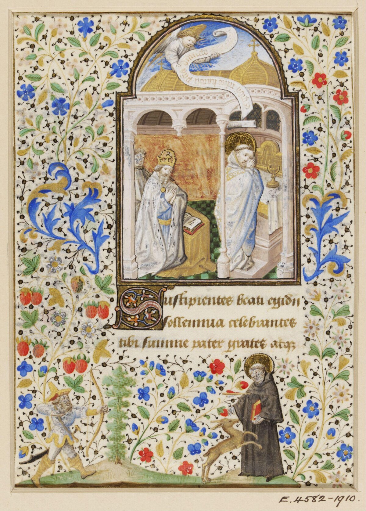 Medieval Illuminated Manuscript Page