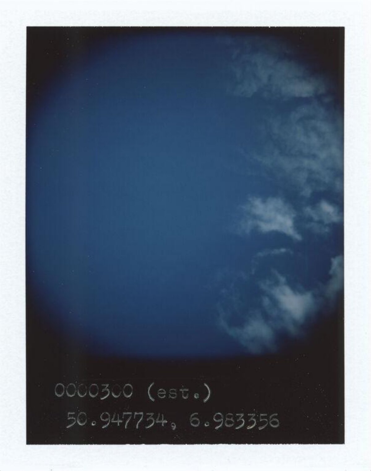 Deep Blue Sky with Clouds