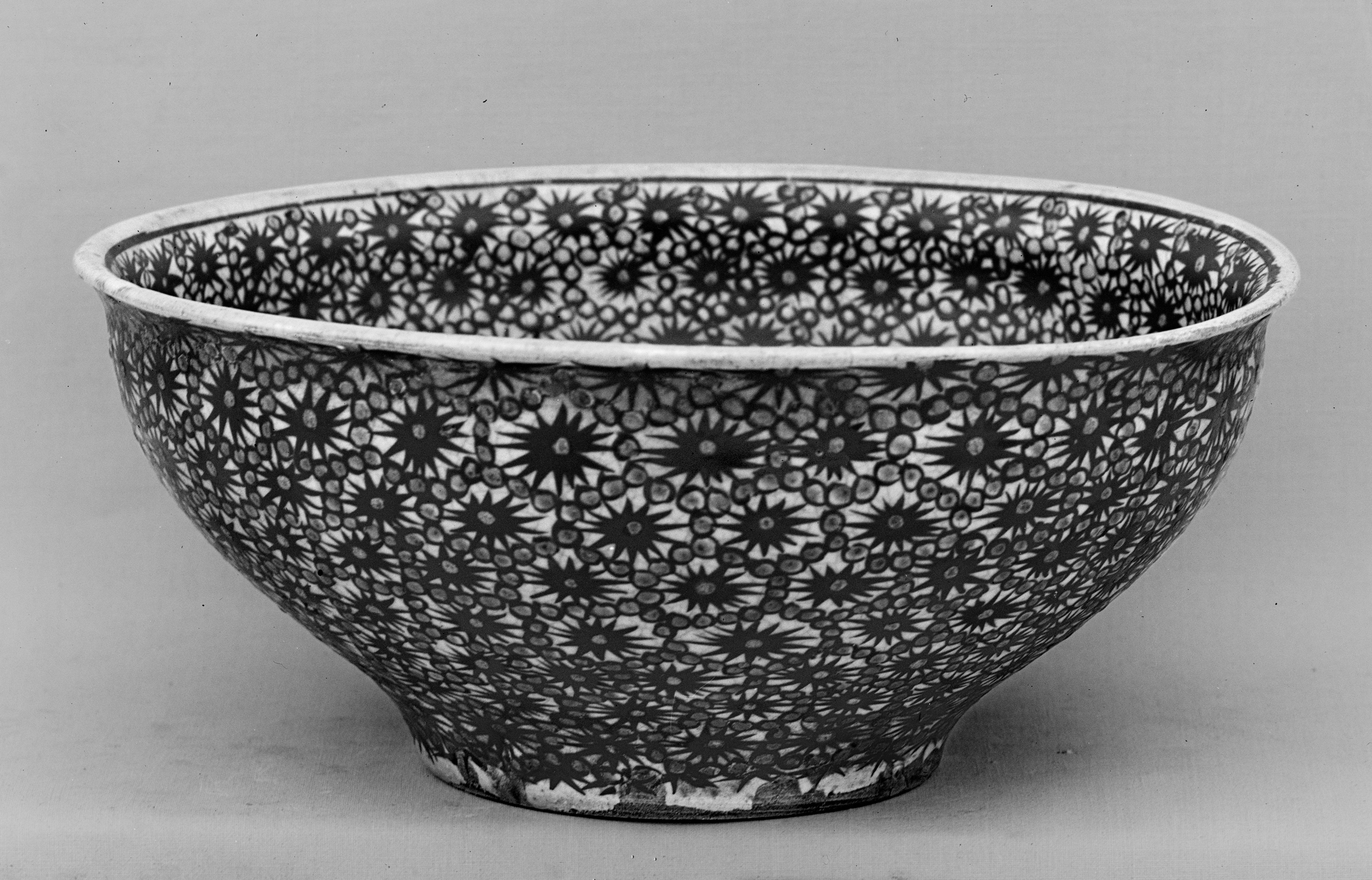 Patterned Antique Ceramic Bowl