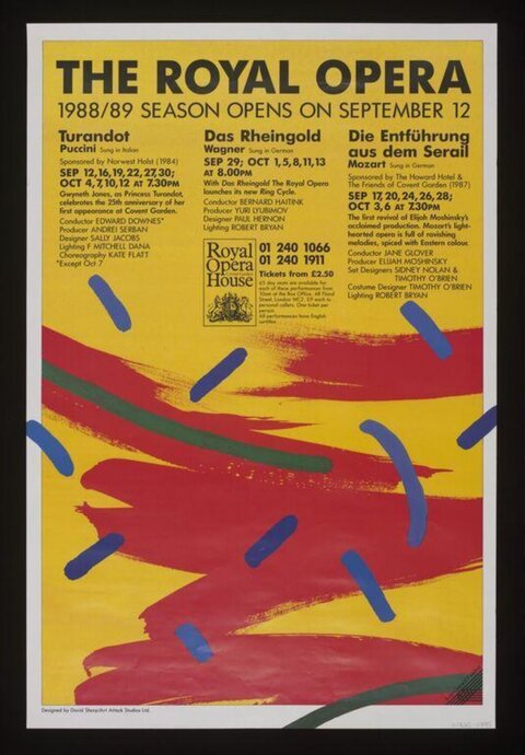 Royal Opera 1988/89 Season Poster