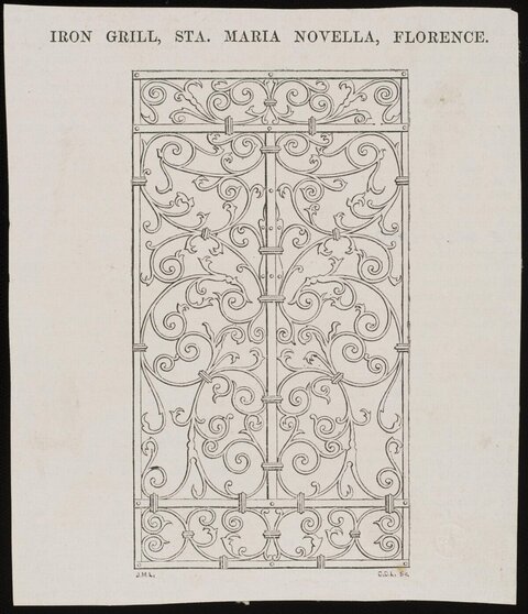 Iron Grill of Florence Sta. Maria Novella