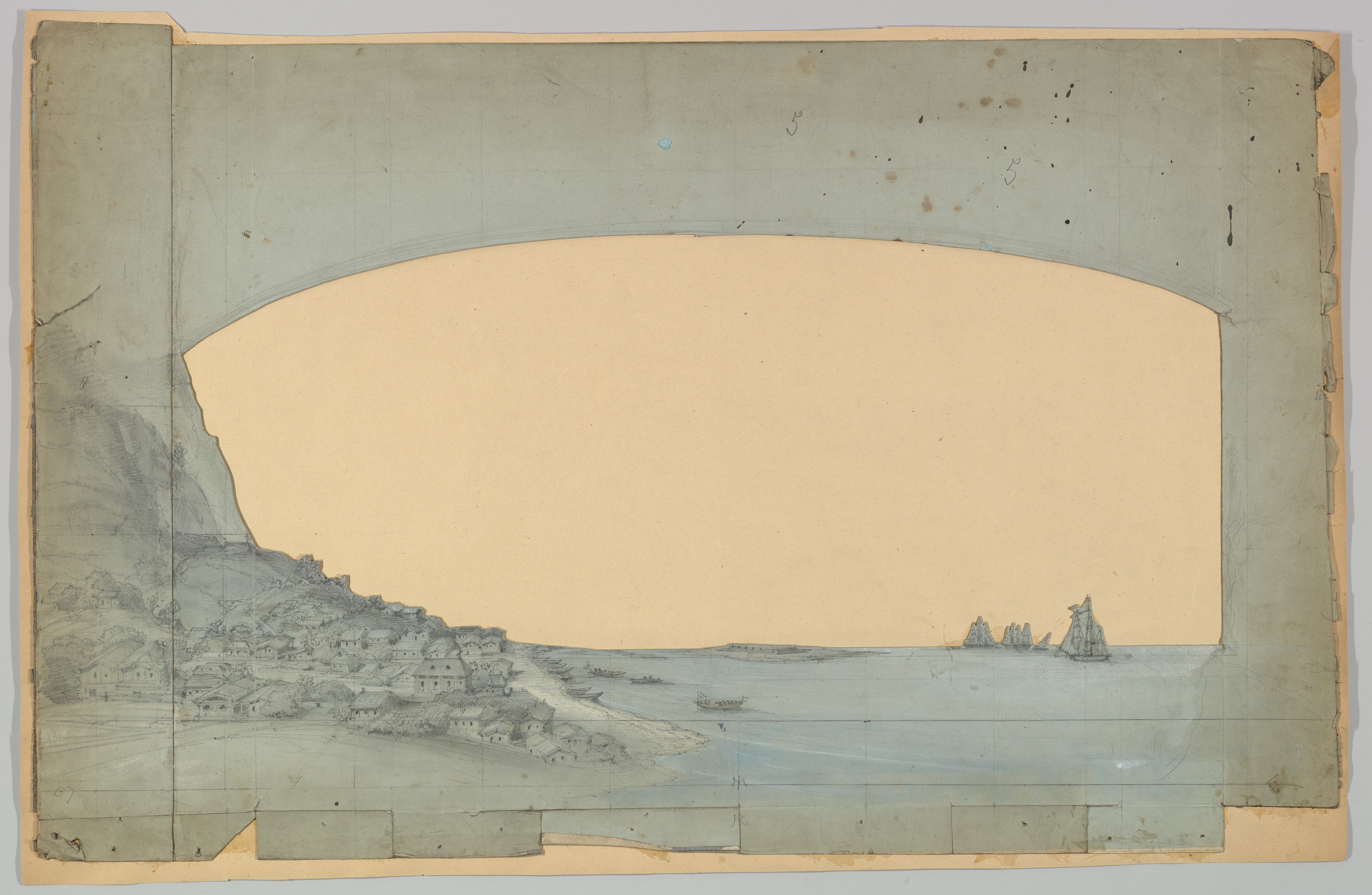 Coastal Bay Stage Design Sketch