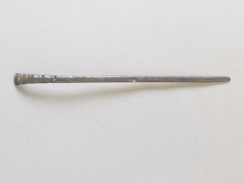 Antique Bamboo-carved Silver Hairpin