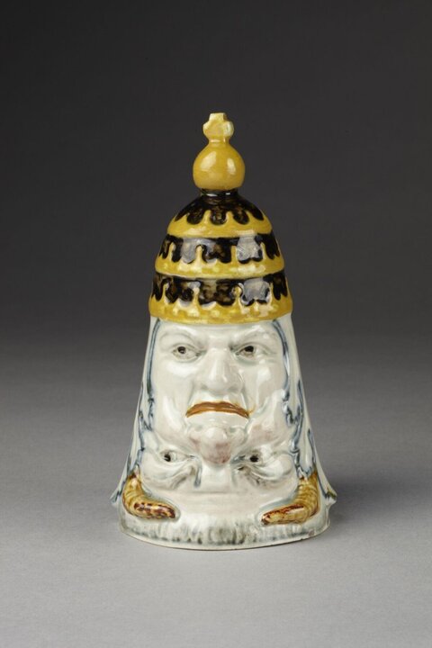 Ceramic Character Head Flask