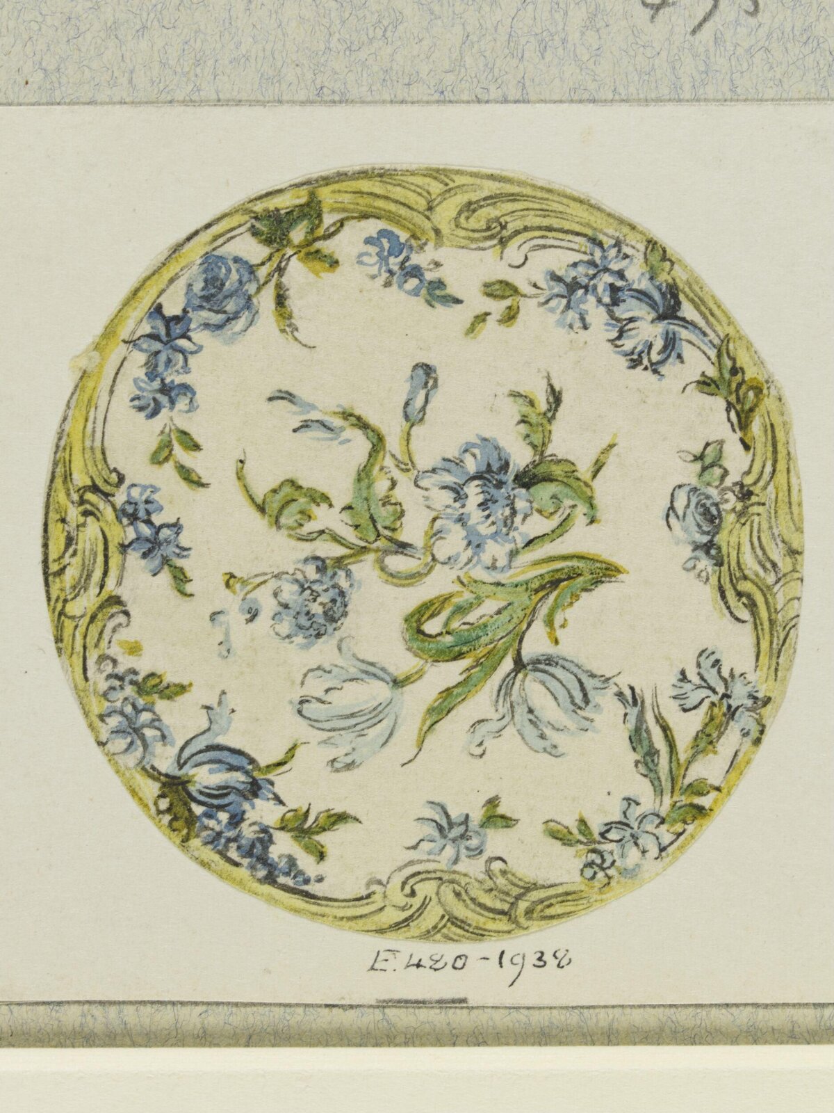 Design Sketch for Floral Decorative Plate