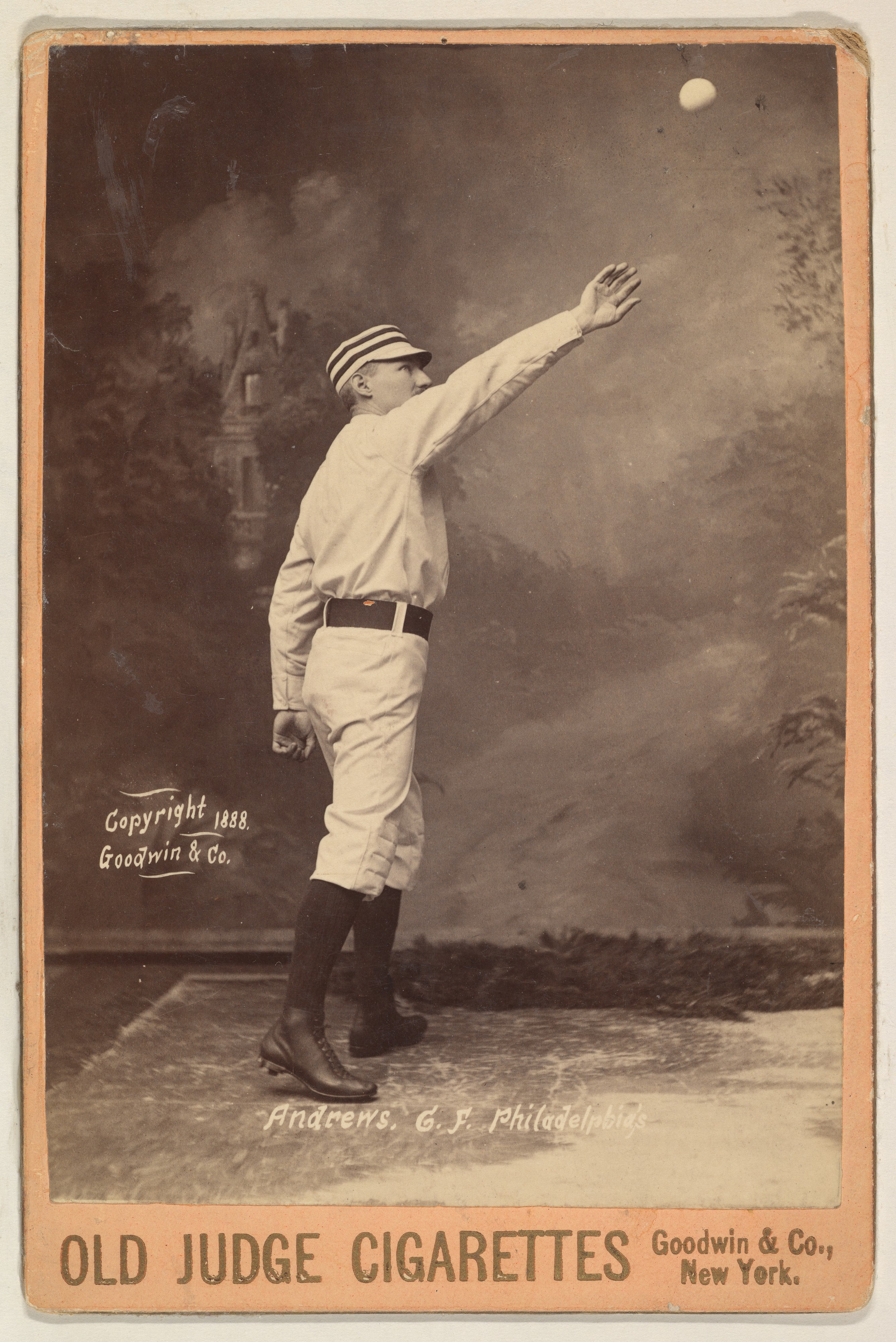 1888 Old Judge Baseball Cigarette Card