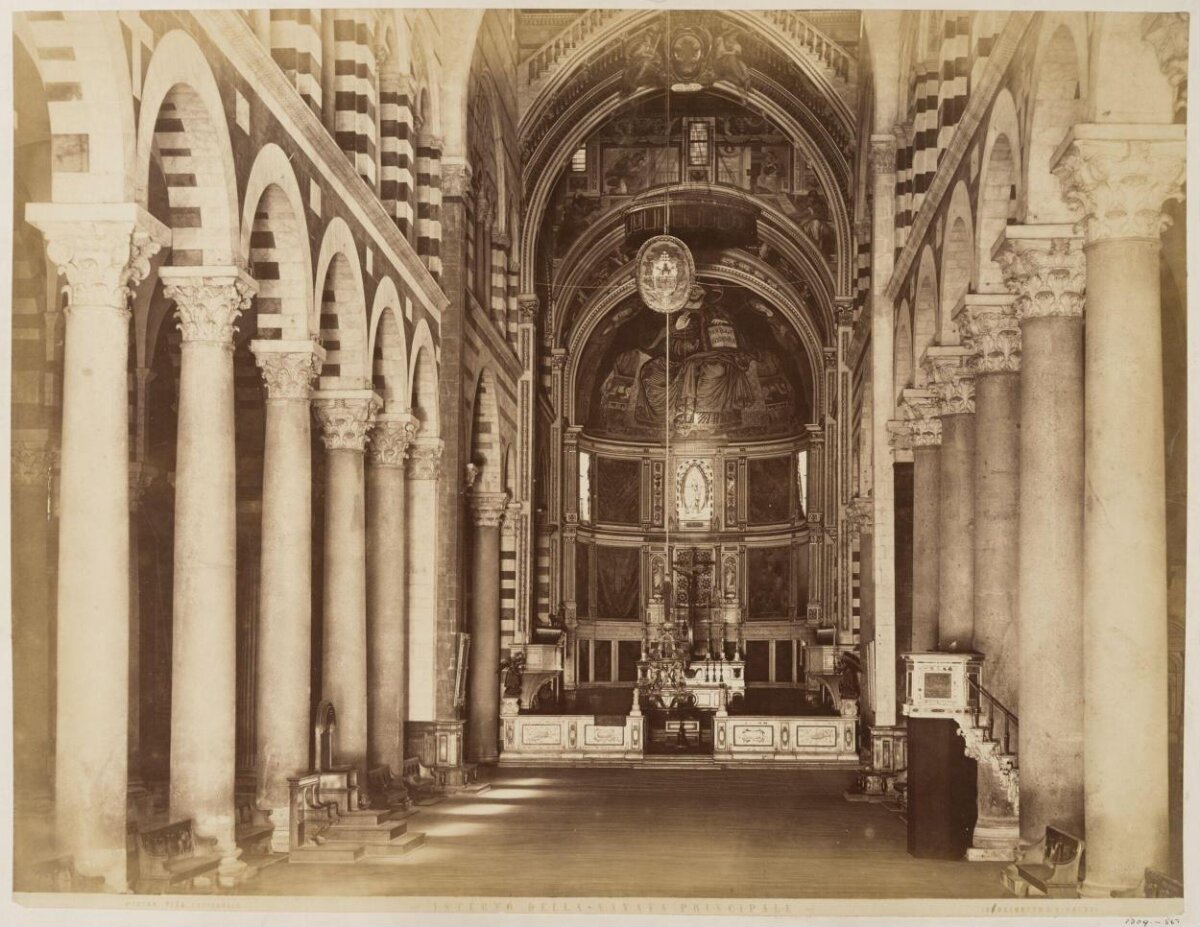 Main Nave Interior of Pisa Cathedral