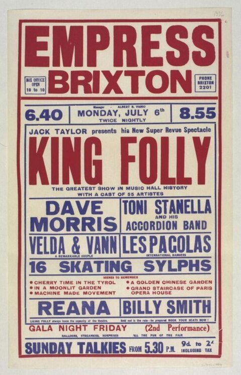 Vintage King Folly Theatre Show Poster