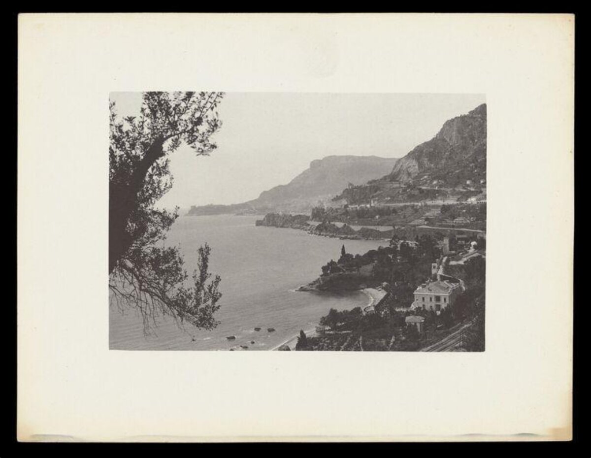 Black and White Coastal Bay View