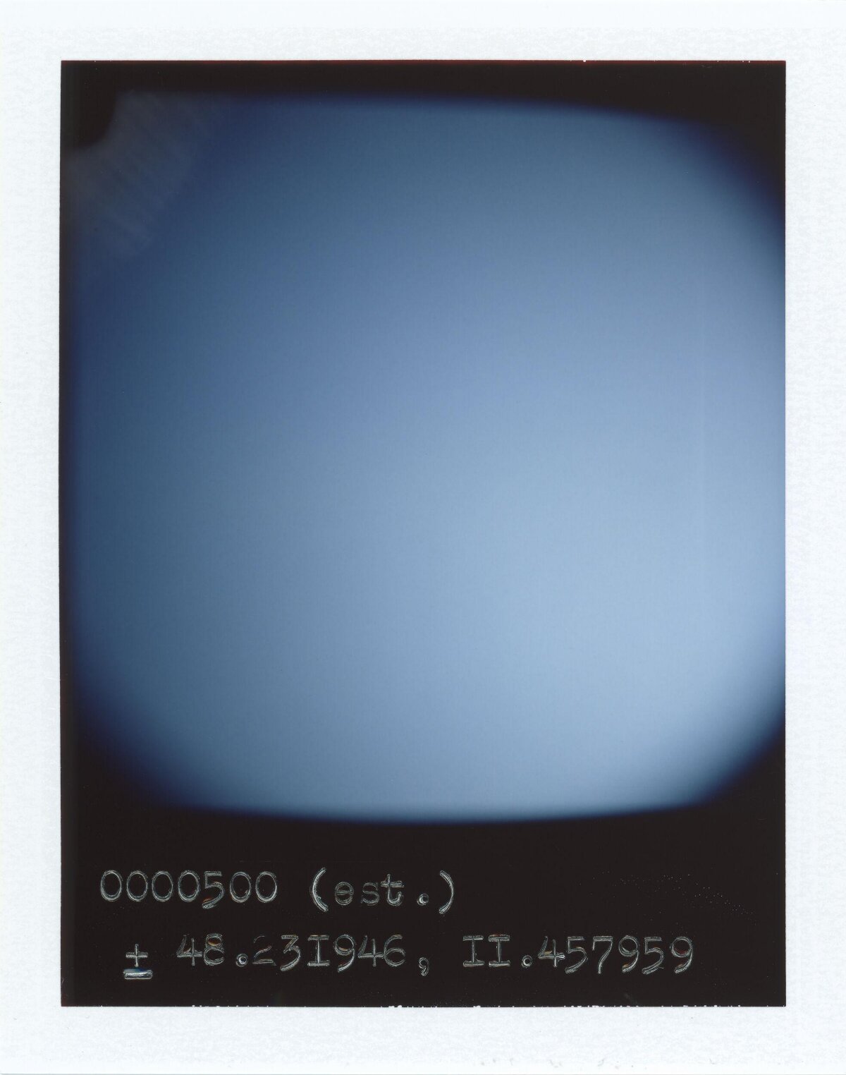 Polaroid Photo With Coordinate Text — Abstract Backgrounds