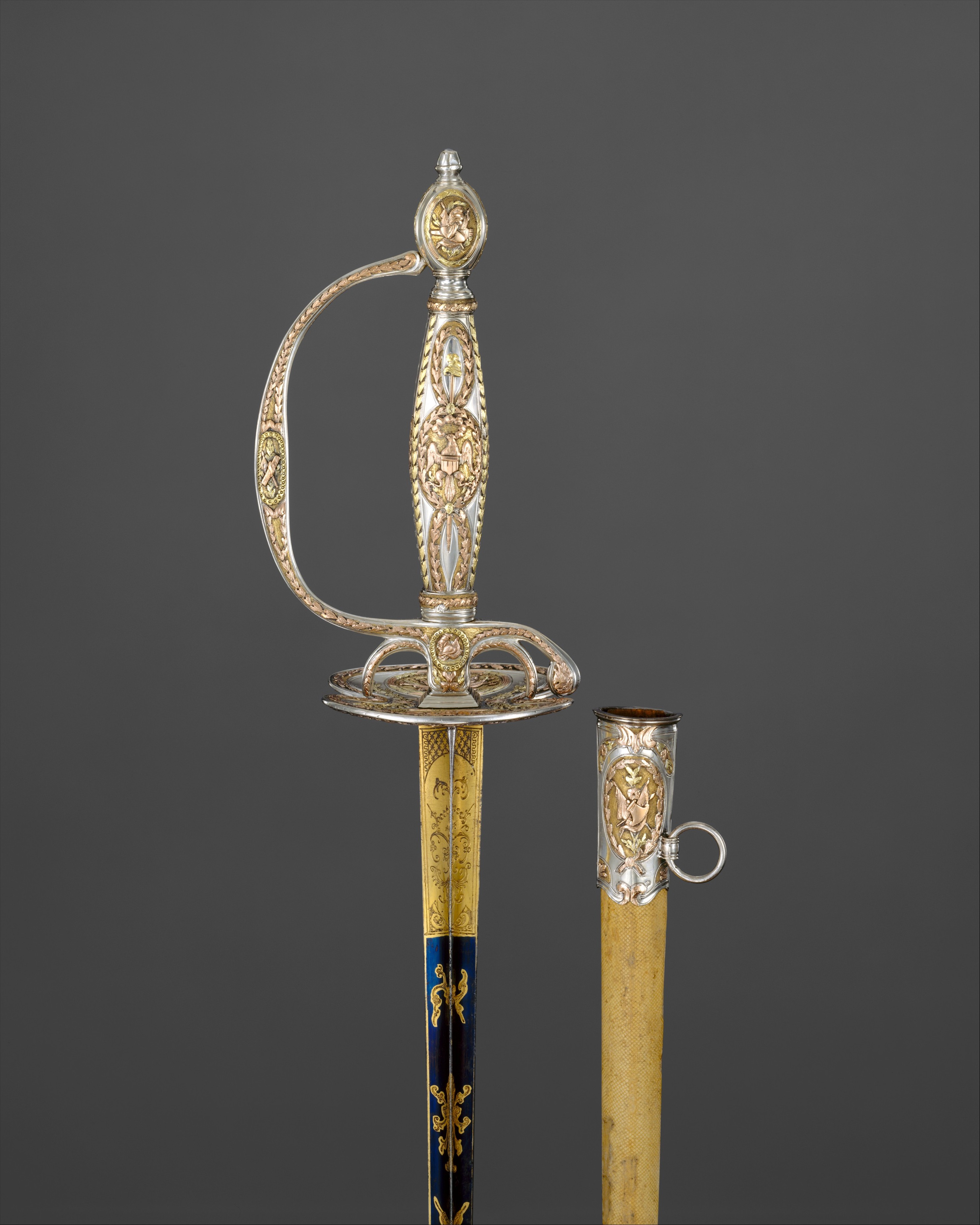 Ornate Ceremonial Sword with Scabbard