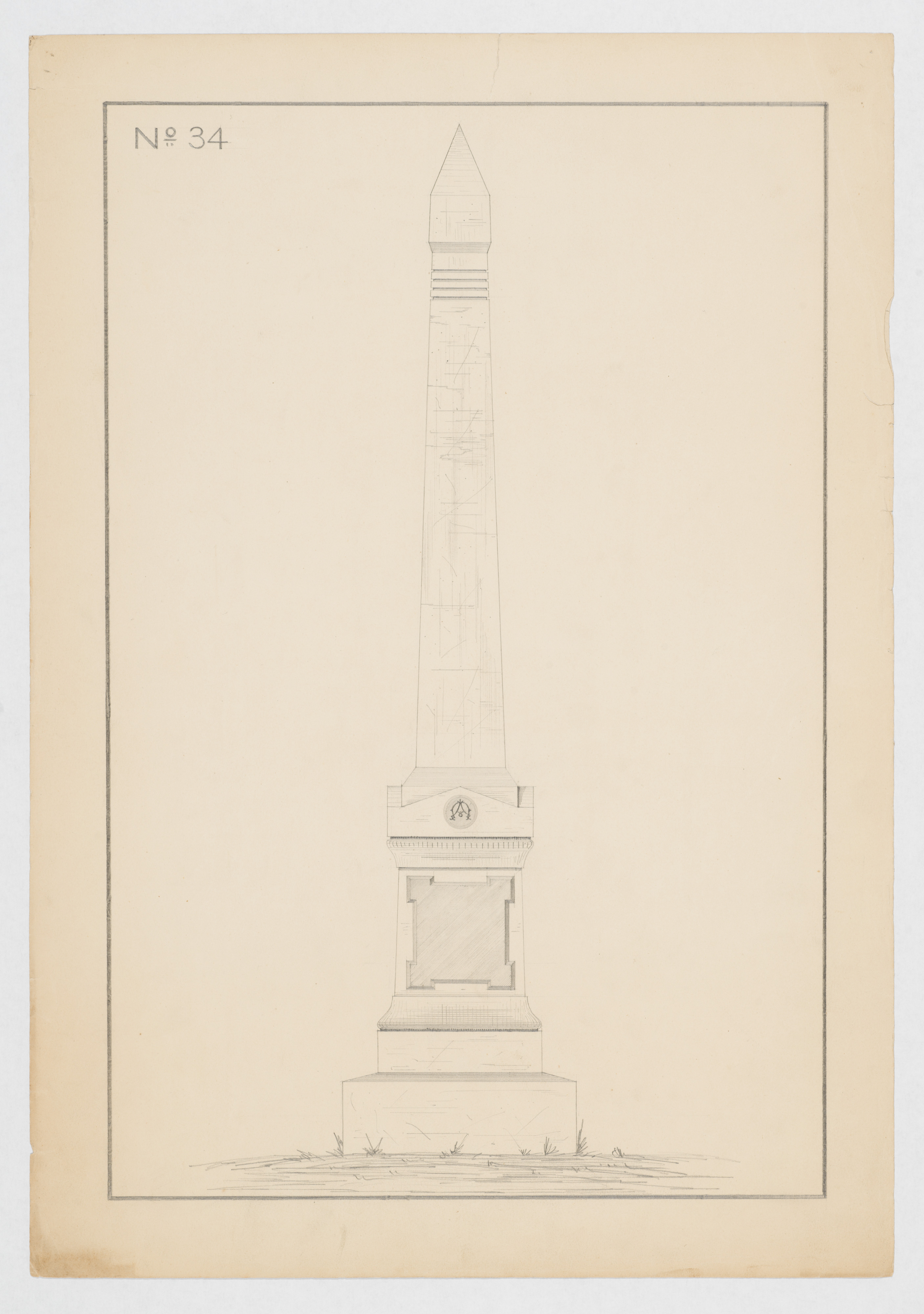 Obelisk Monument Pencil Sketch