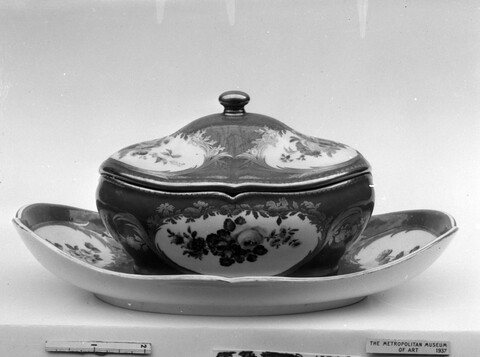 Vintage Porcelain Covered Tureen and Tray