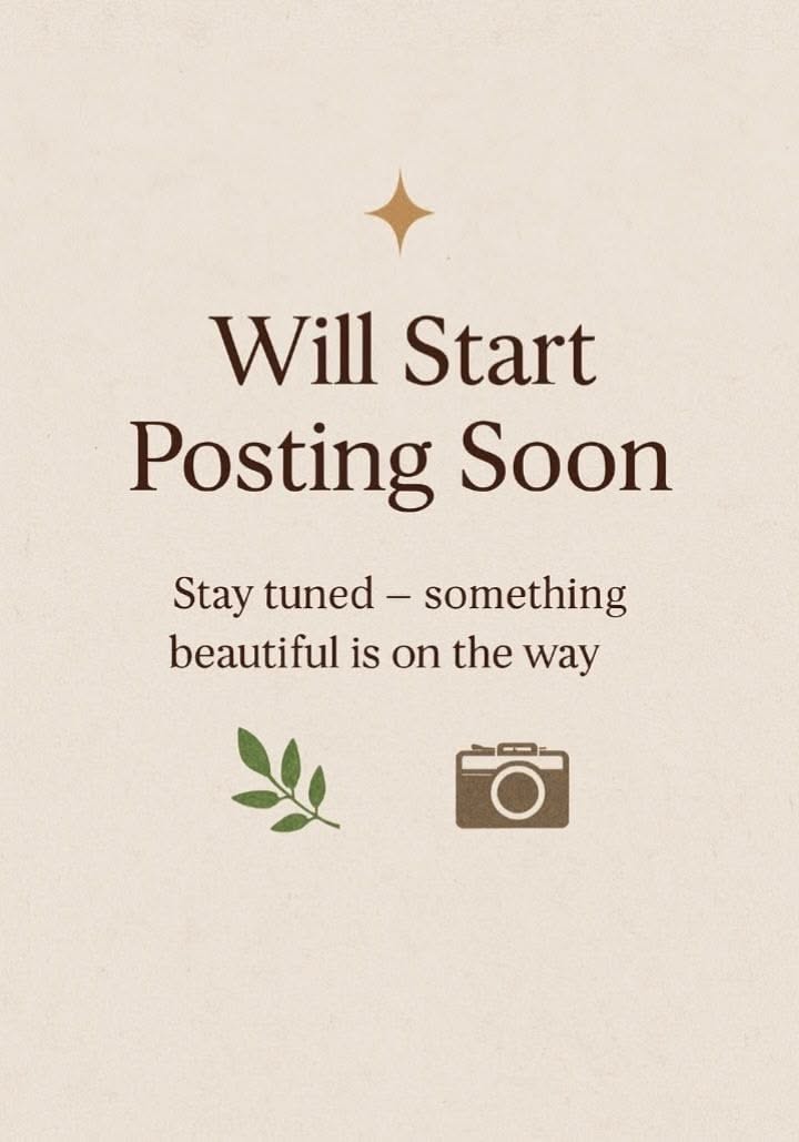 Coming Soon Posting Announcement