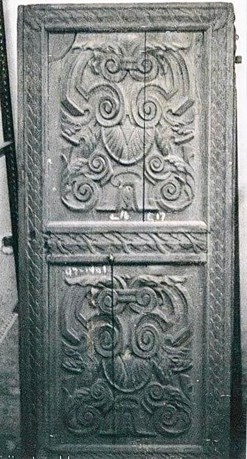 Ancient Carved Stone Door