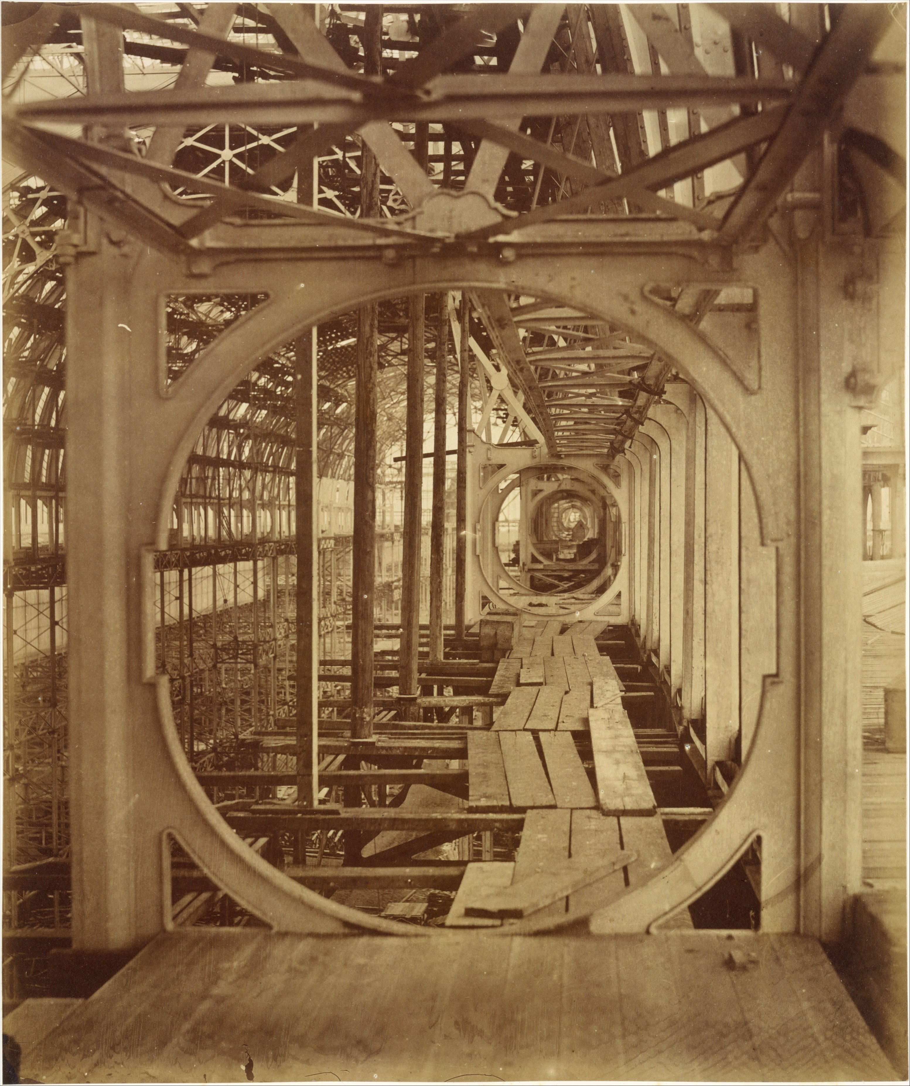 Vintage Iron Construction Walkway