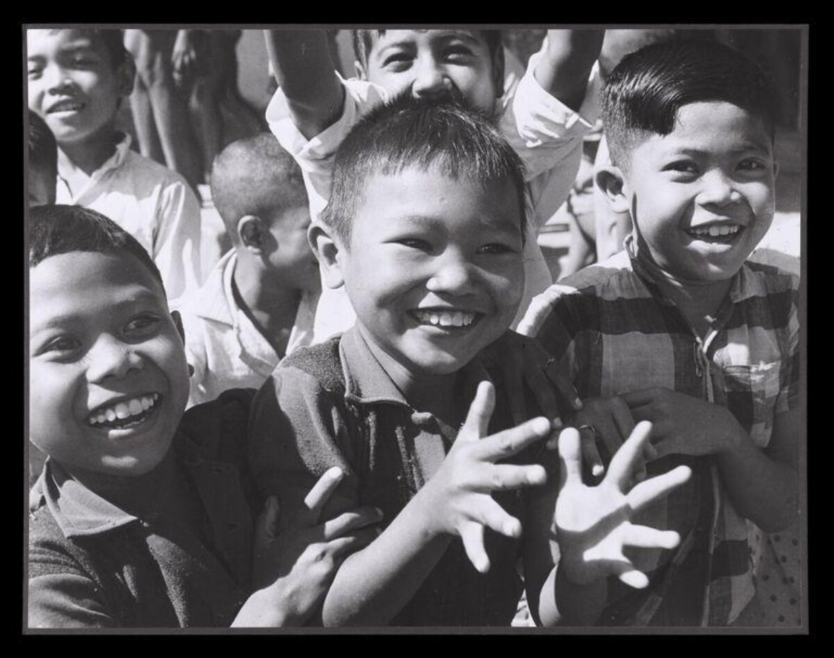 Smiling Young Children Group Photo