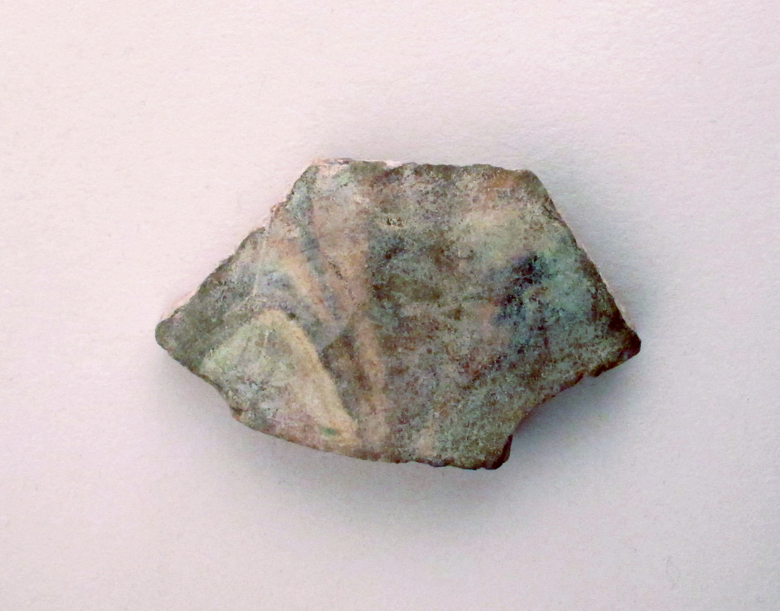 Corroded Broken Bronze Fragment