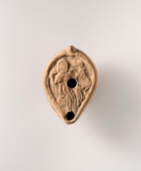 Ancient Carved Terracotta Oil Lamp