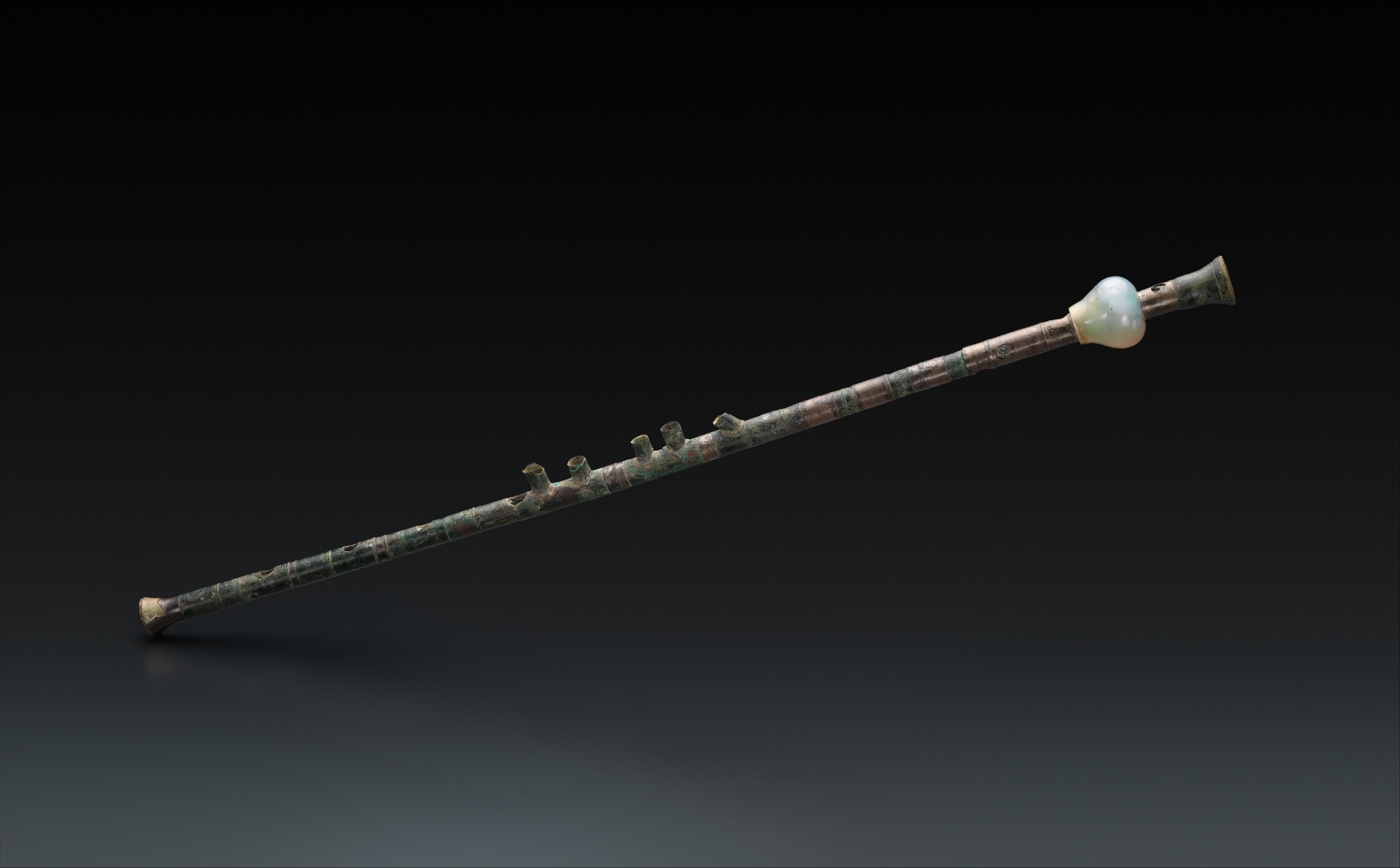 Ancient Bronze Pipe Instrument