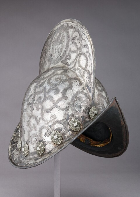Engraved Antique Combat Helmet
