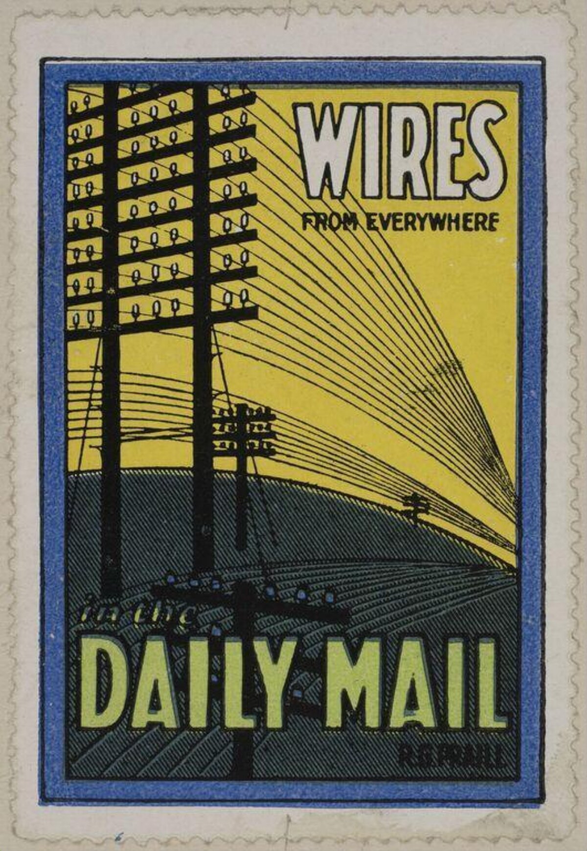 Vintage Daily Mail Advertisement Poster