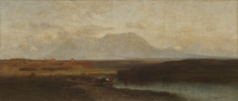 Misty Mountain River Landscape