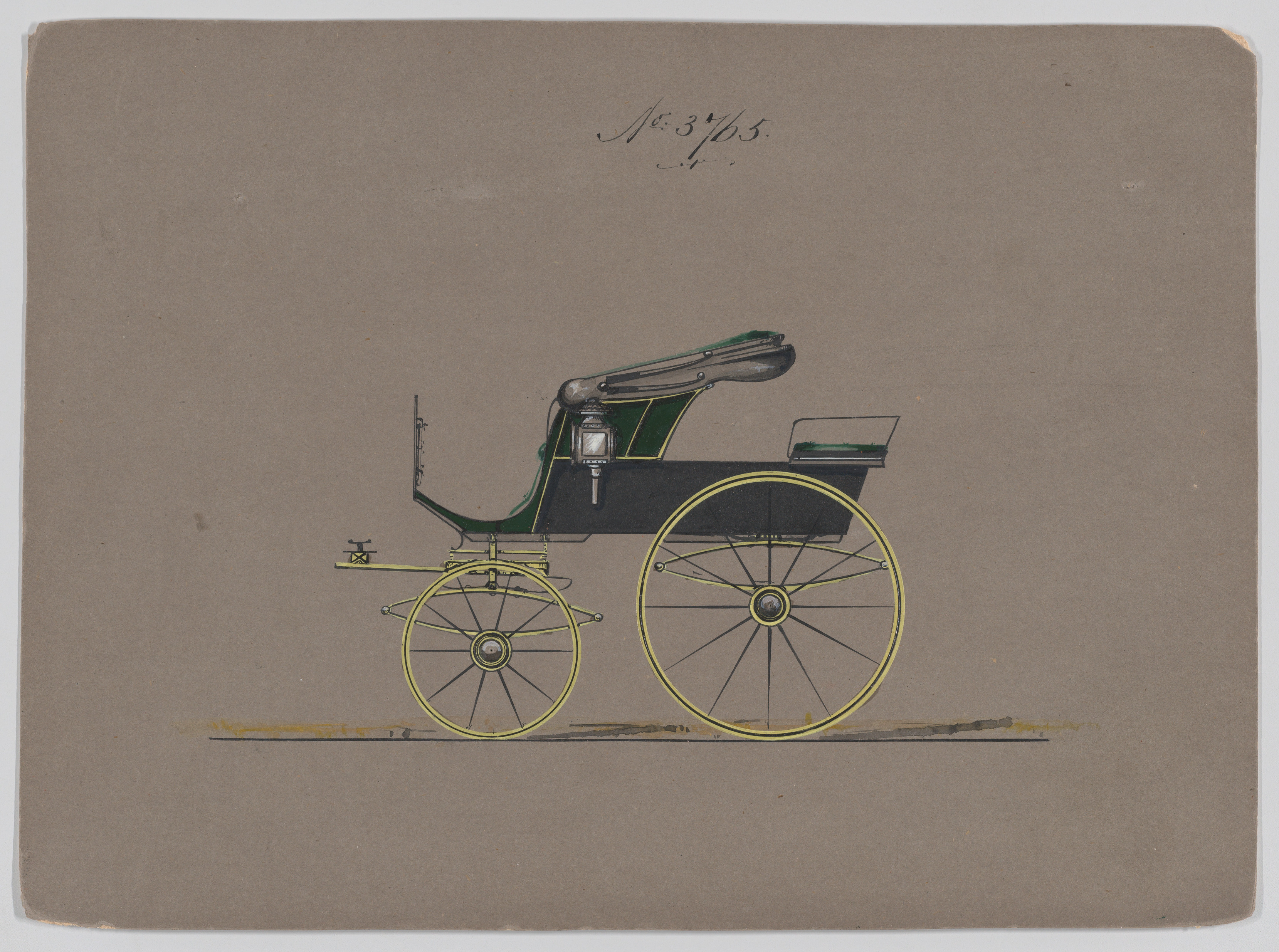 Vintage Carriage Design Drawing