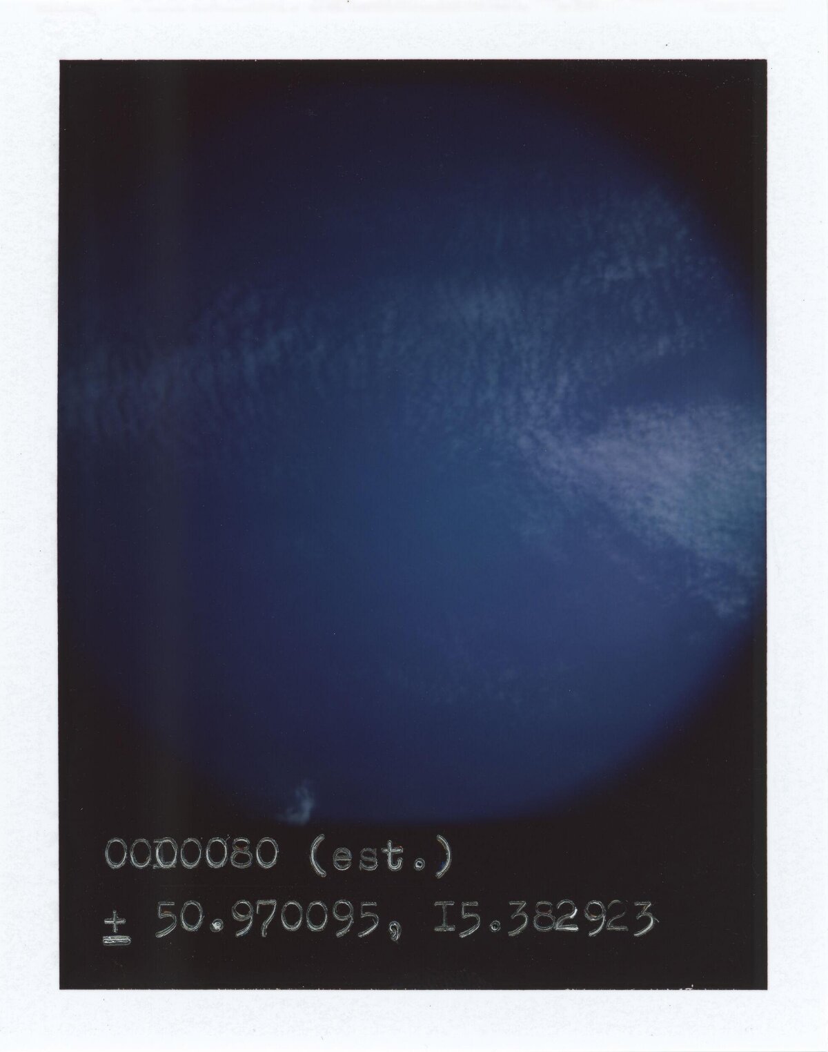 Circular Blue Sky with Coordinates — Background Images