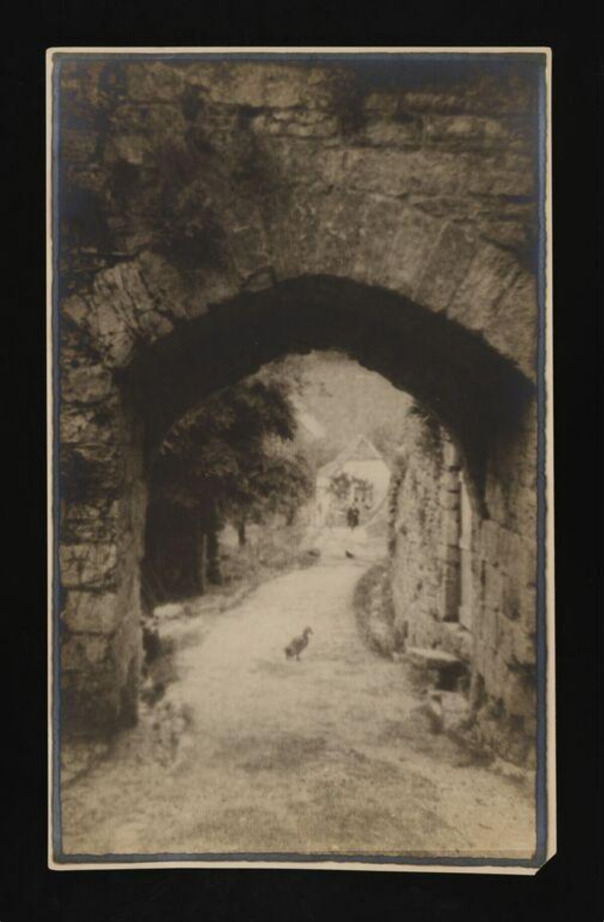 Village Path Through Stone Archway