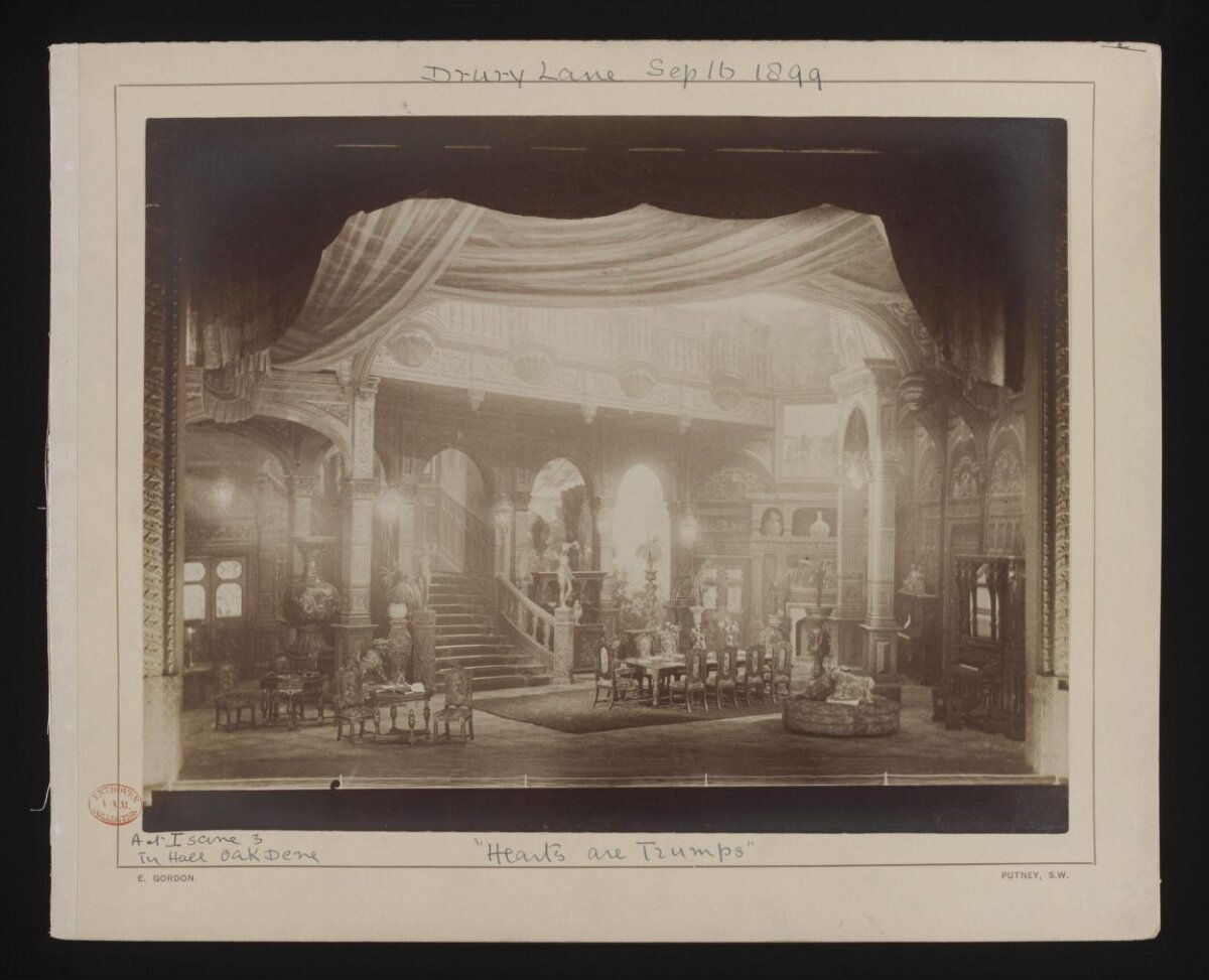 1899 Drury Lane Theatre Stage Set