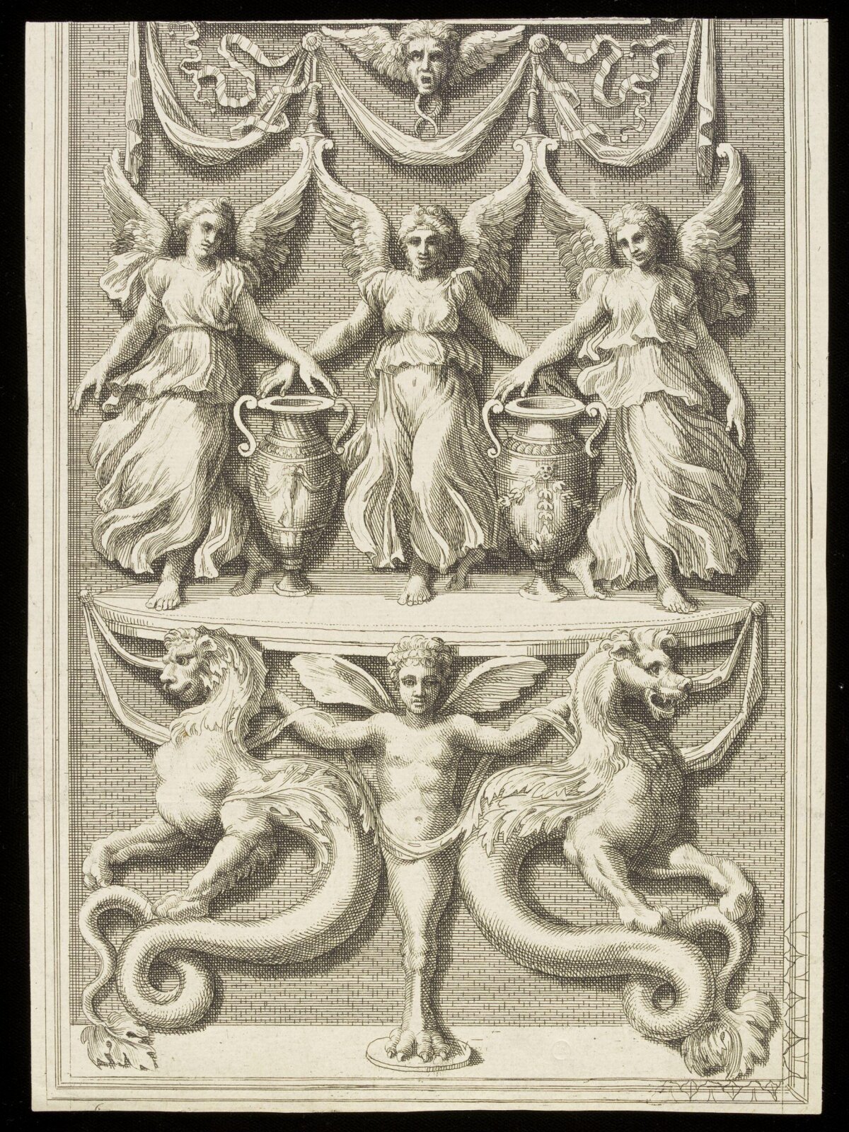 Classical Decorative Figure Engraving