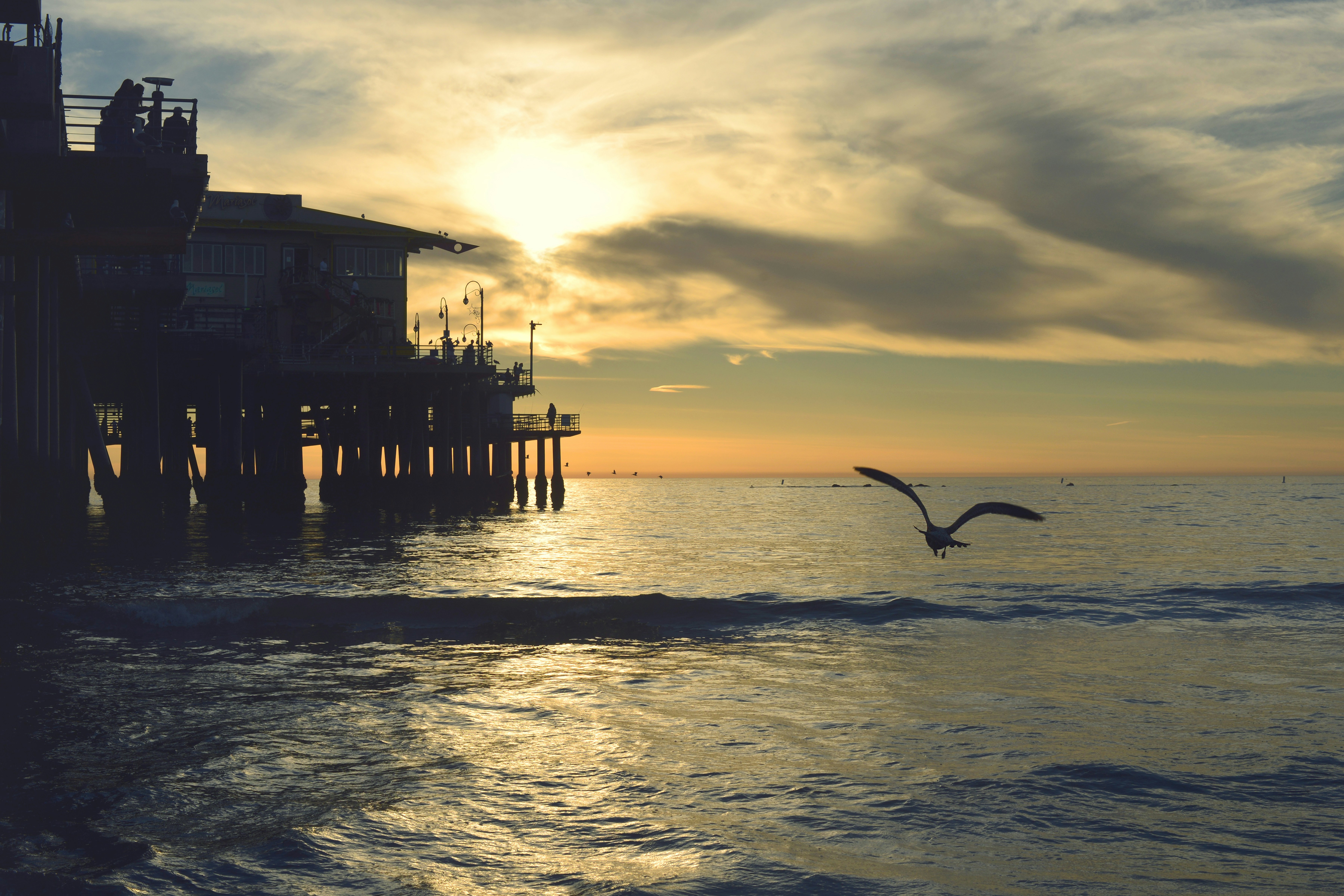 Seaside Pier Sunset View
