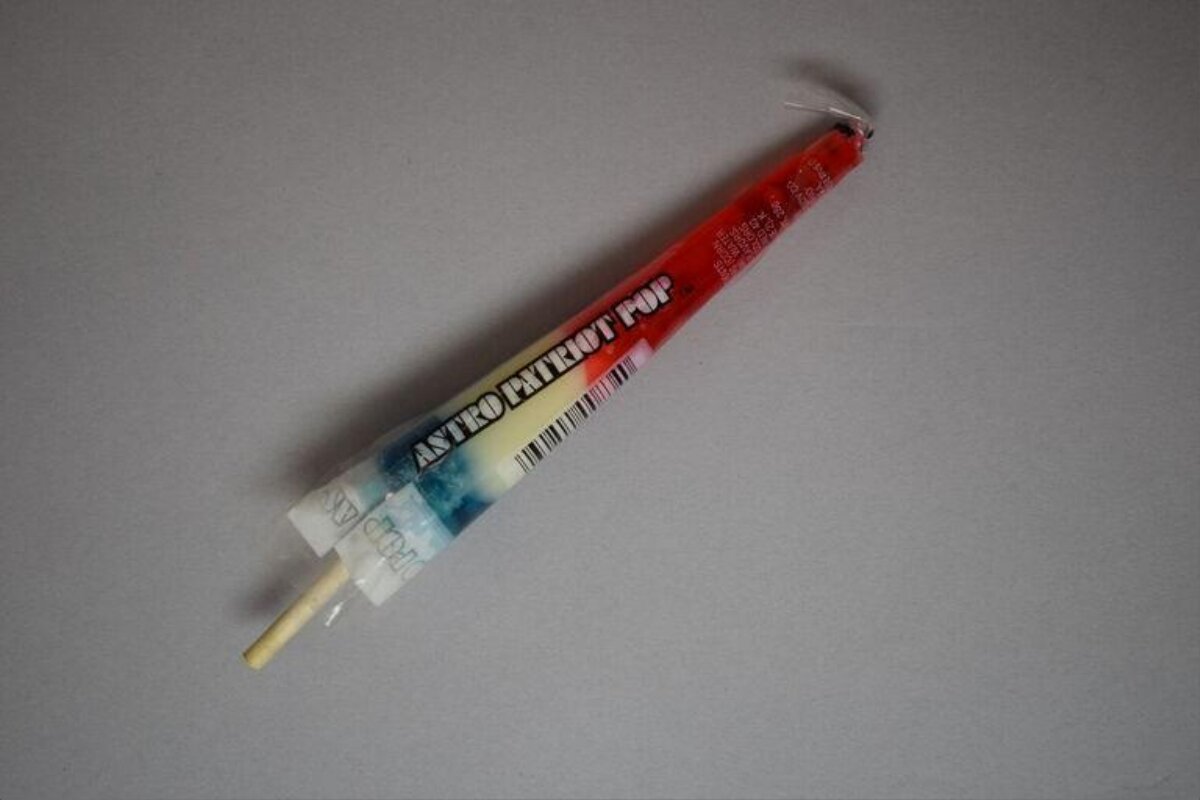 Packaged Astro Patriot Pop Lollipop