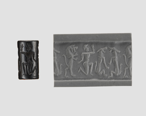 Ancient Cylinder Seal and Its Impression