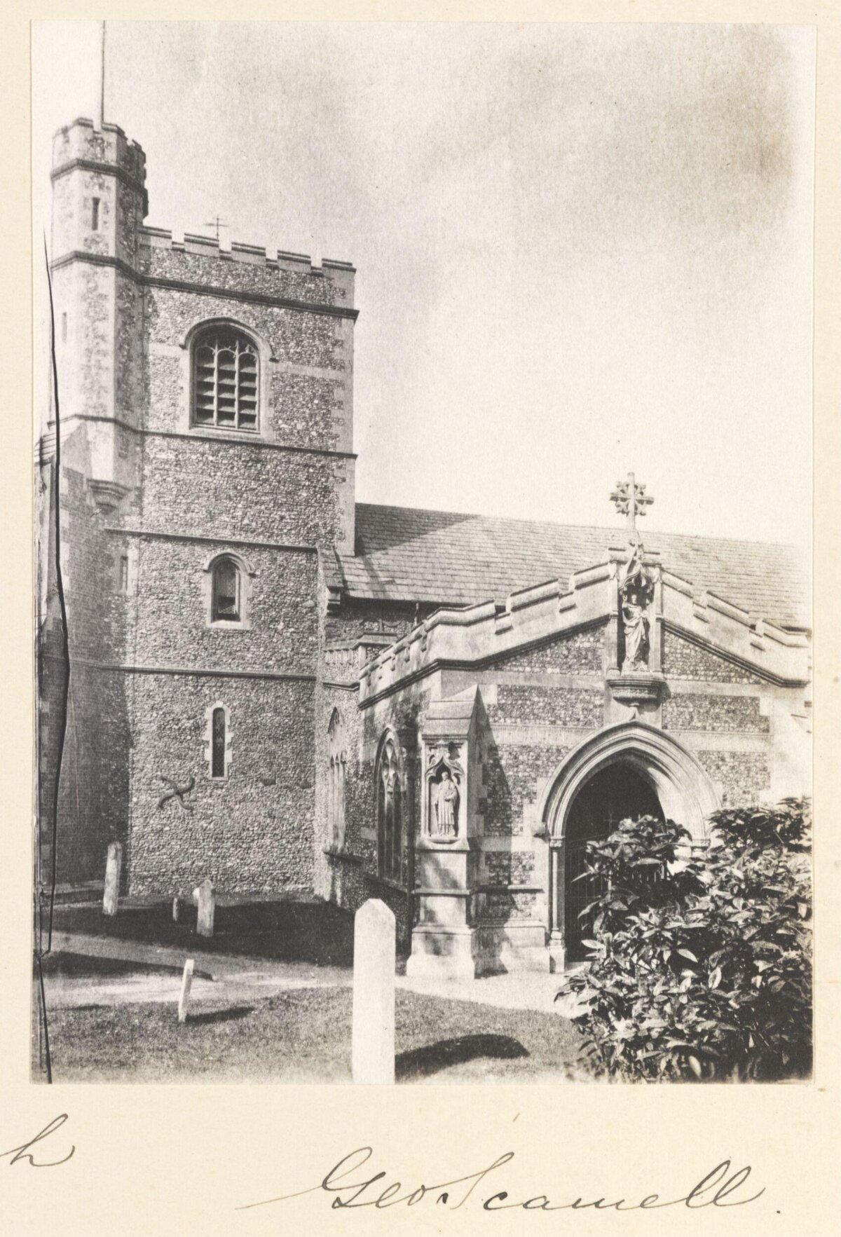 Vintage Stone Church Exterior
