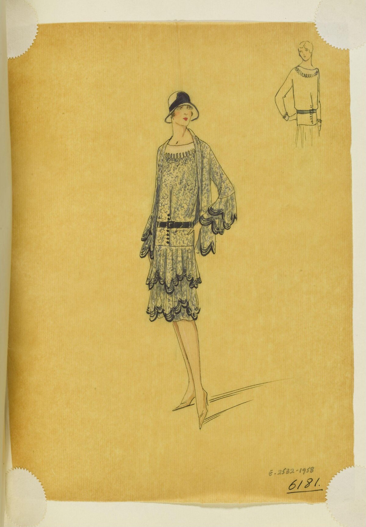 1920s Women's Fashion Sketch