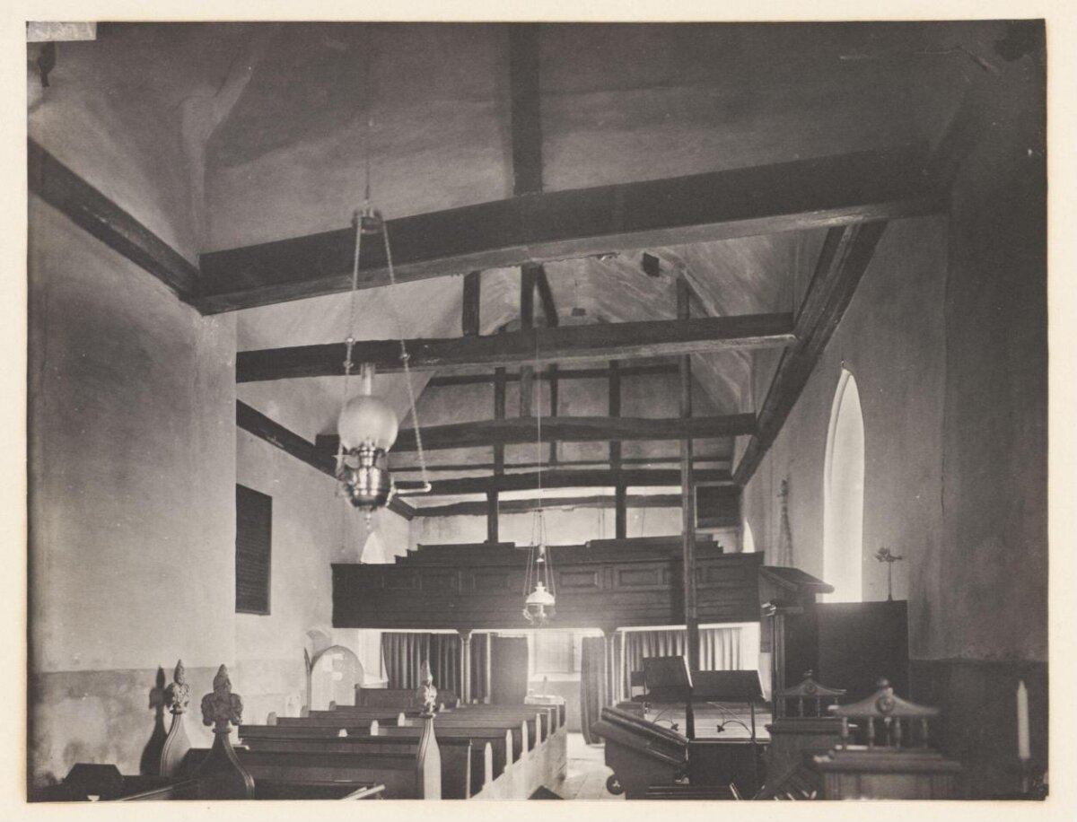 Vintage Church Interior View