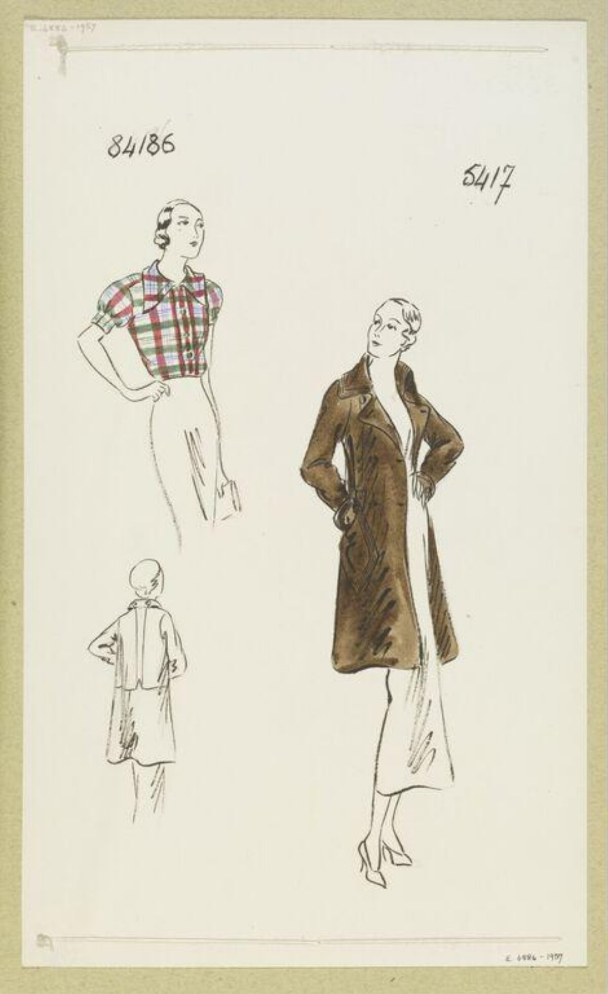 Vintage Women's Fashion Sketches