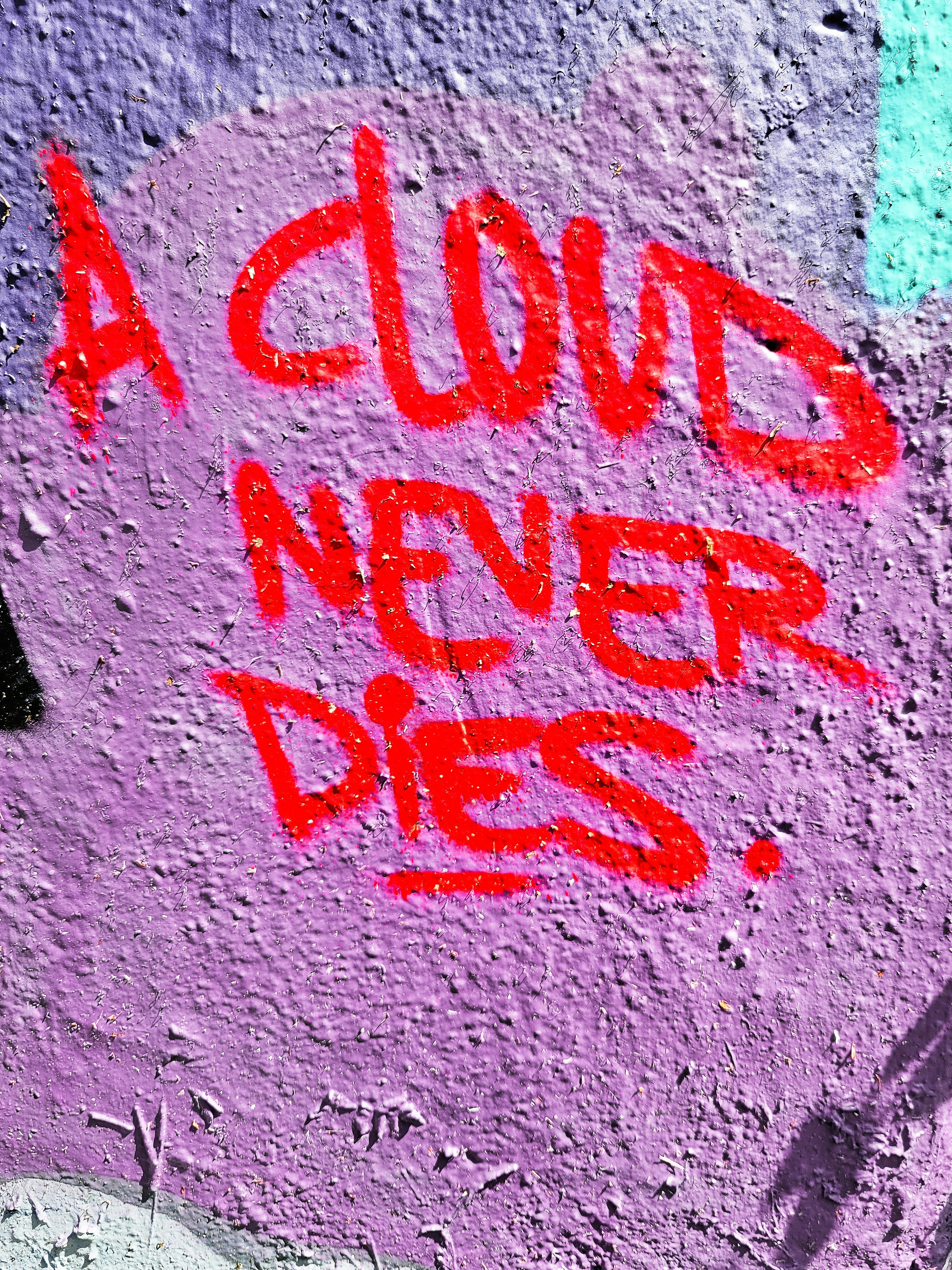 A Cloud Never Dies Wall Graffiti