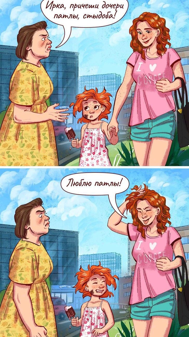 Funny Stray Hair Comic Joke