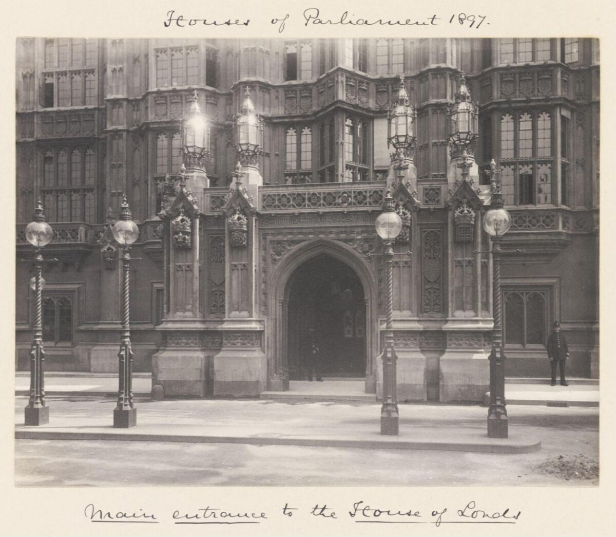 1897 Main Entrance of House of Lords