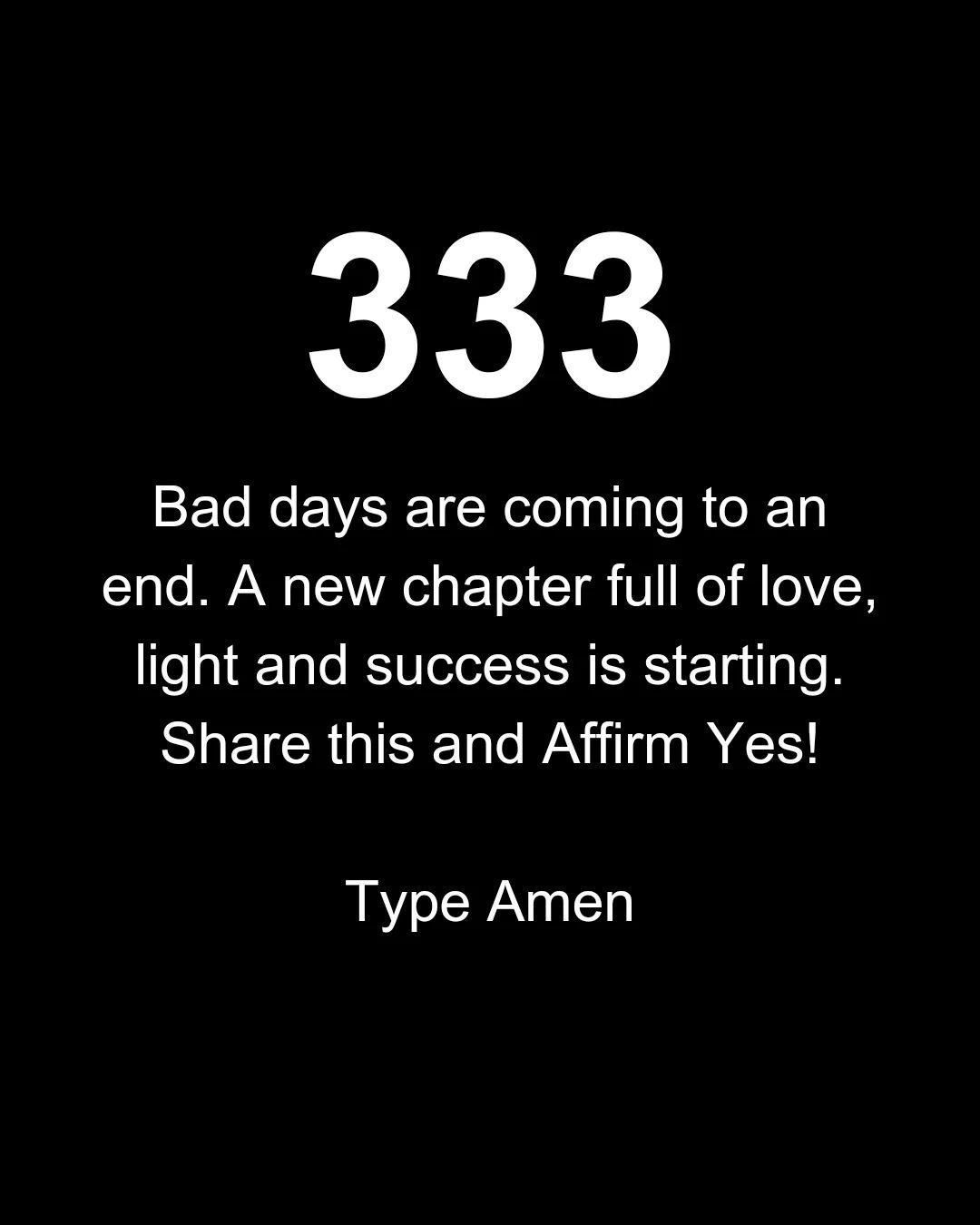 333 Positive Affirmation Message