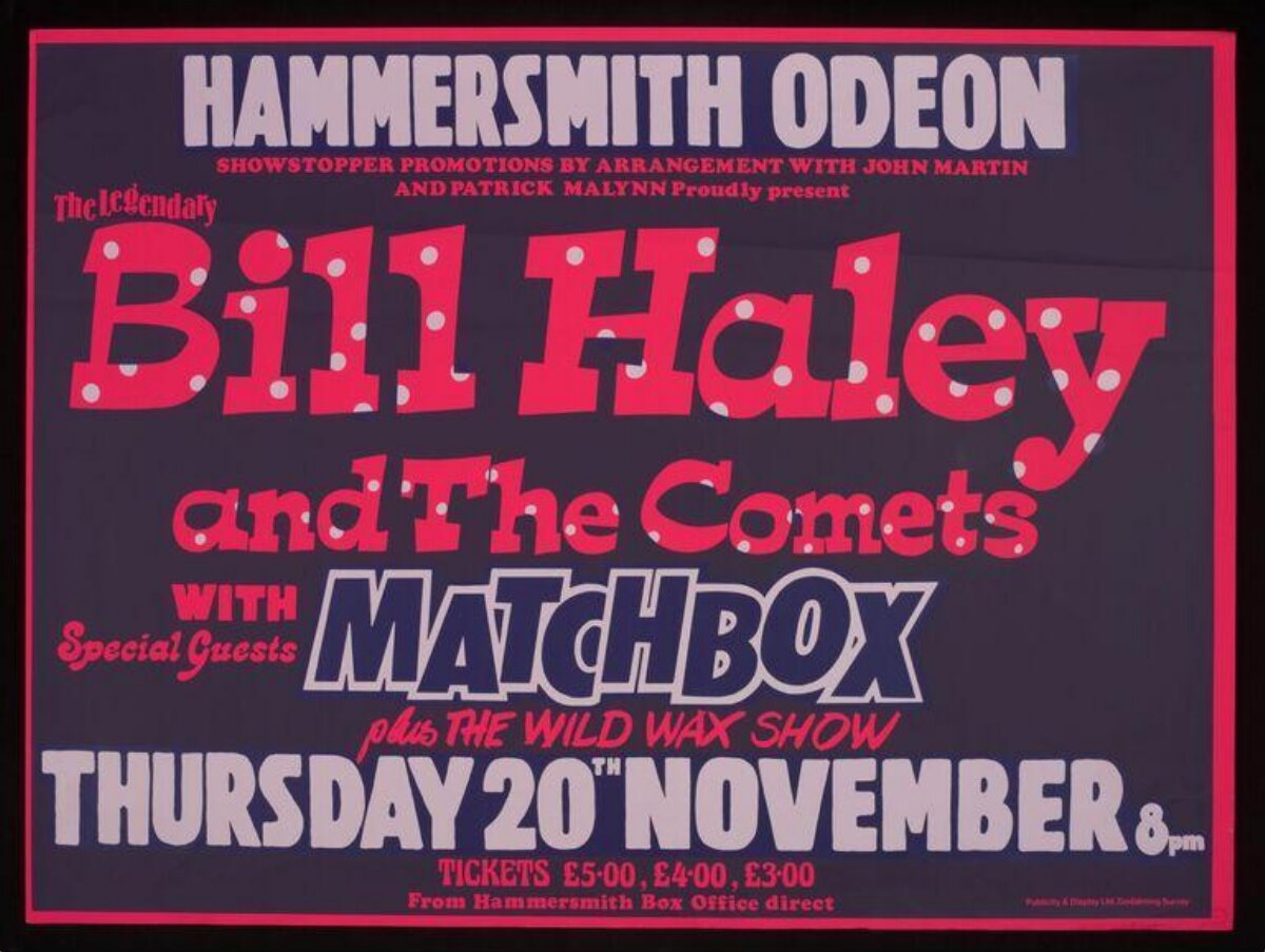 Bill Haley Hammersmith Odeon Concert Poster