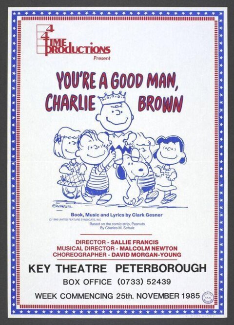 1985 Charlie Brown Musical Poster