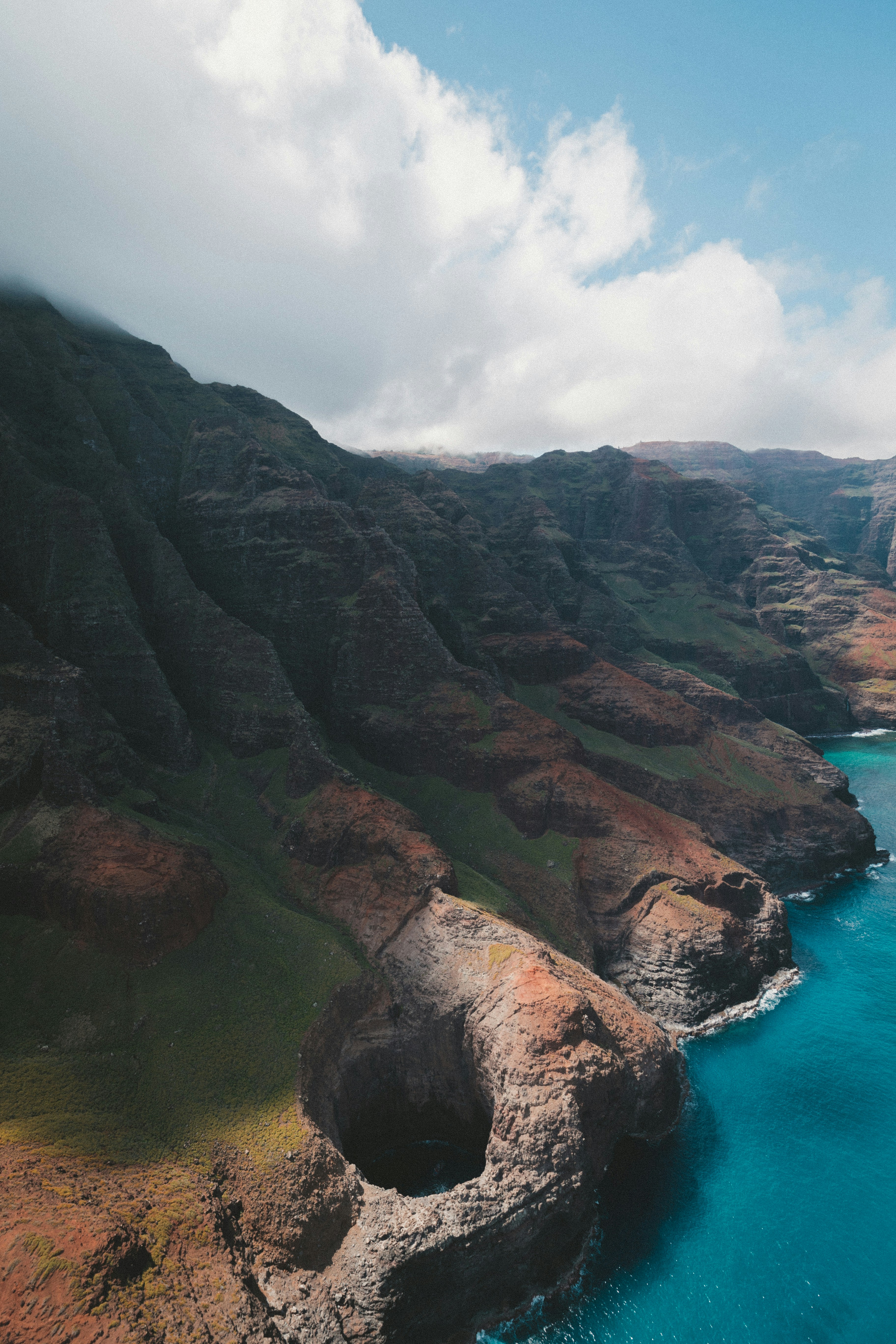 Coastal Cliffs with Natural Sea Hole