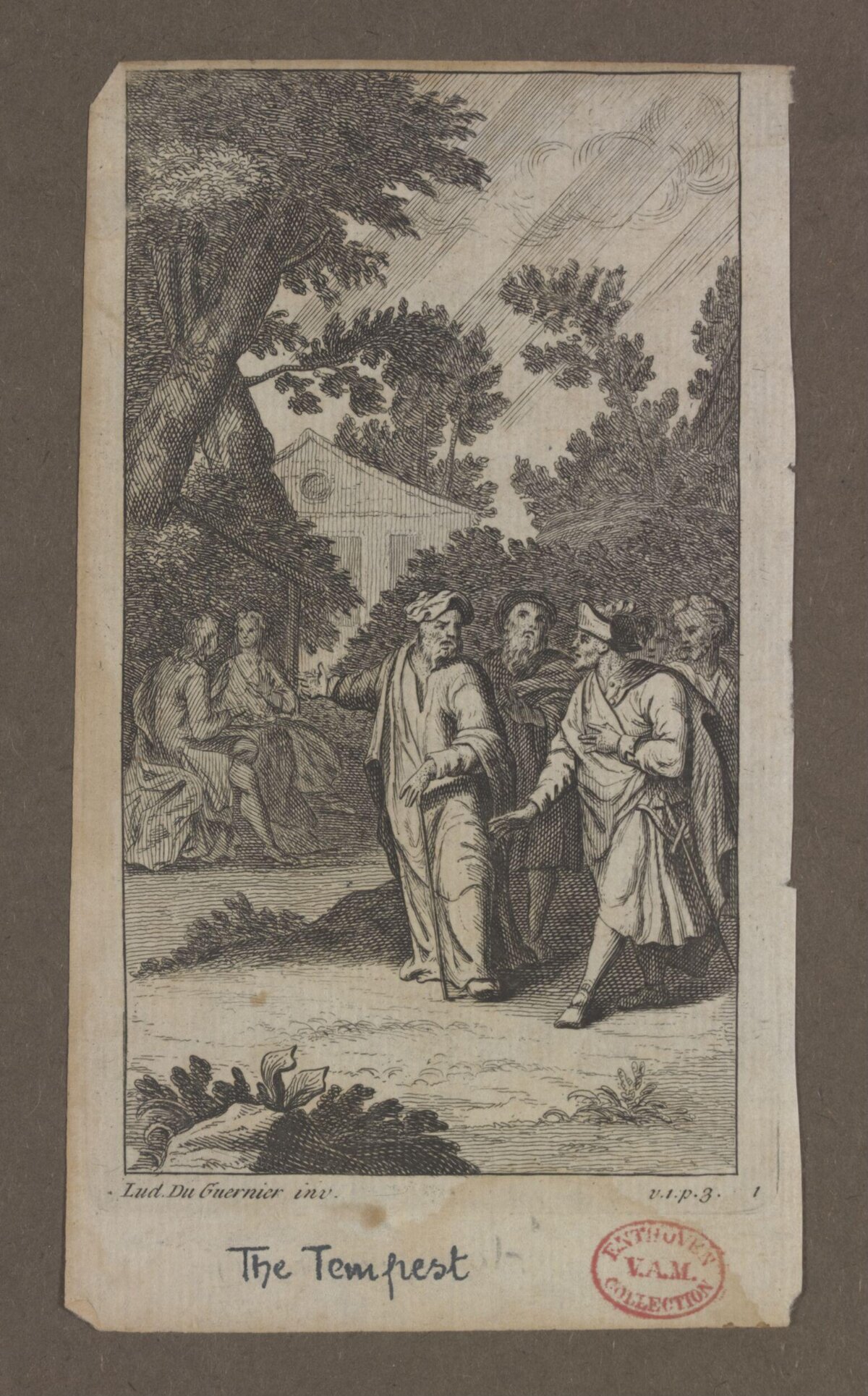 The Tempest Antique Engraving