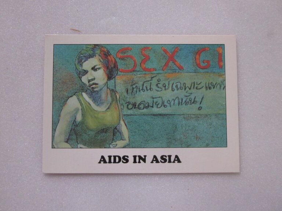 AIDS In Asia Awareness Postcard