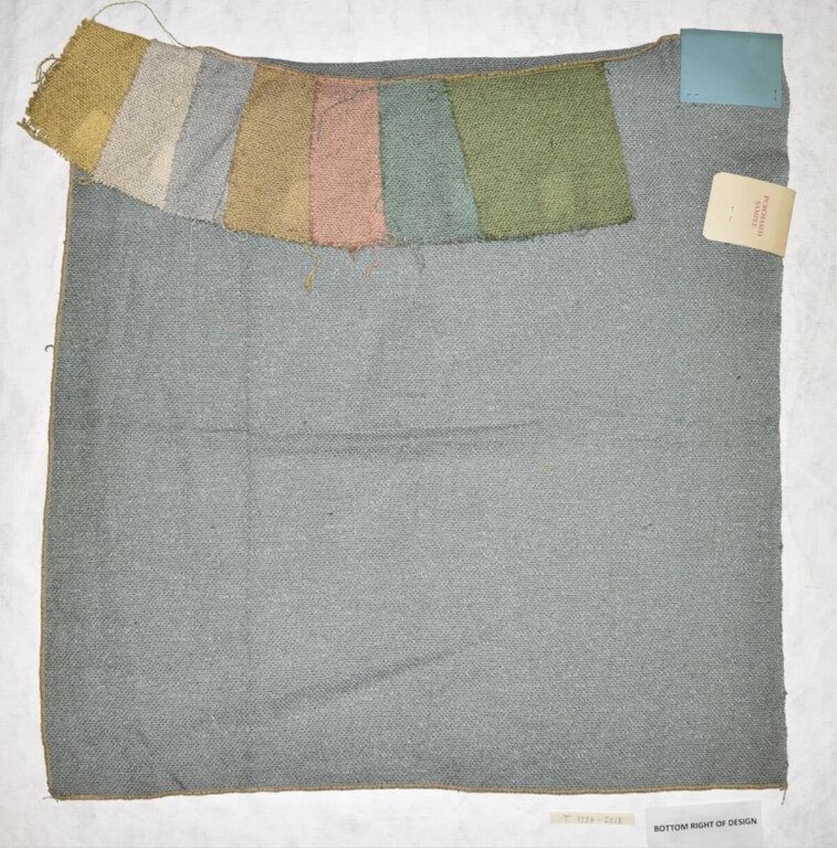 Vintage Textile Color Sample Swatch